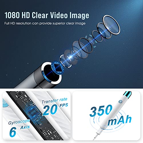 Ear Wax Removal - Earwax Remover Tool with 8 Pcs Ear Set - Ear Cleaner with C...