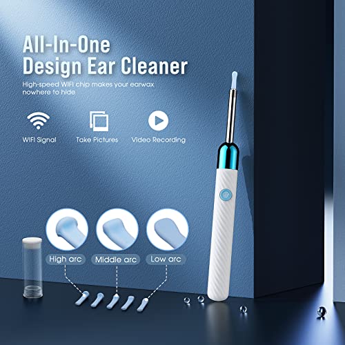 Ear Wax Removal - Earwax Remover Tool with 8 Pcs Ear Set - Ear Cleaner with C...