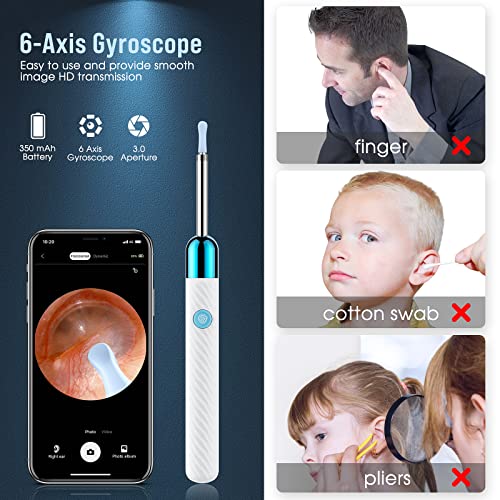 Ear Wax Removal - Earwax Remover Tool with 8 Pcs Ear Set - Ear Cleaner with C...