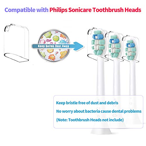 12Pcs Reusable Toothbrush Head Covers Compatible with Philips Sonicare Electr...
