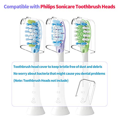 12Pcs Reusable Toothbrush Head Covers Compatible with Philips Sonicare Electr...