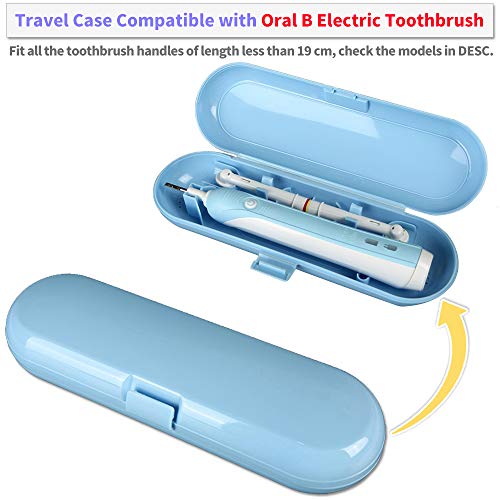 Electric Toothbrush Travel Case for Oral-B Toothbrushes - 4 Pcs Toothbrush He...