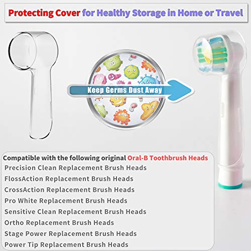 Electric Toothbrush Travel Case for Oral-B Toothbrushes - 4 Pcs Toothbrush He...