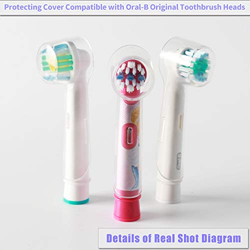 Electric Toothbrush Travel Case for Oral-B Toothbrushes - 4 Pcs Toothbrush He...