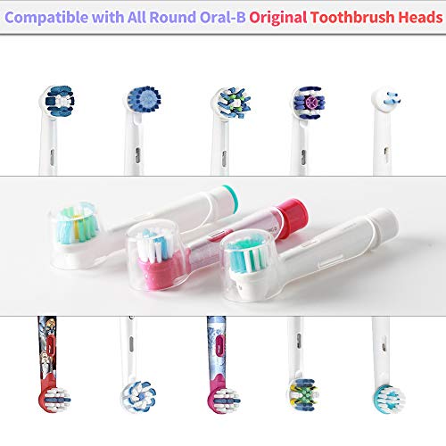Electric Toothbrush Travel Case for Oral-B Toothbrushes - 4 Pcs Toothbrush He...