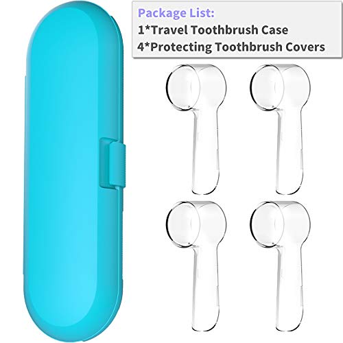 Electric Toothbrush Travel Case for Oral-B Toothbrushes - 4 Pcs Toothbrush He...
