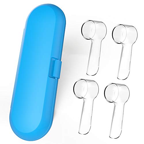 Electric Toothbrush Travel Case for Oral-B Toothbrushes - 4 Pcs Toothbrush He...