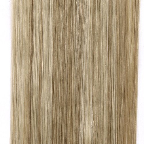 Lelinta 7Pcs Full Head 16 Clips in on Double Weft Hair Extensions, Sandy Blon...