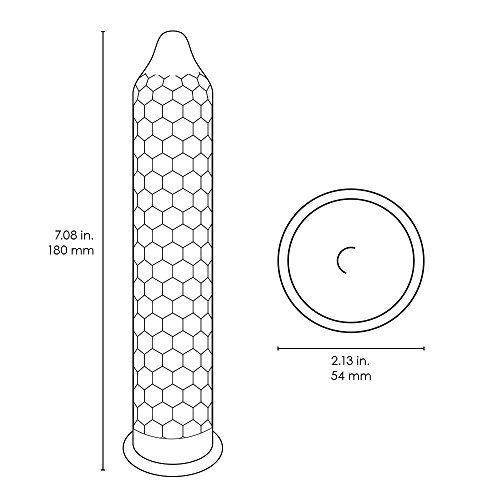 LELO HEX Original, Luxury Condoms with Unique Hexagonal Structure, Thin Yet S...