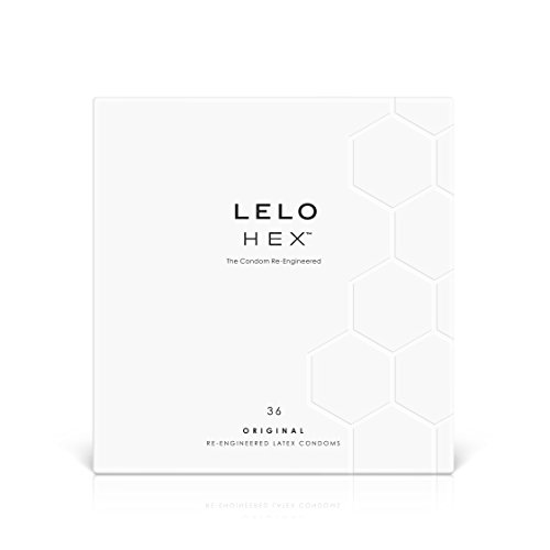 LELO HEX Original, Luxury Condoms with Unique Hexagonal Structure, Thin Yet S...