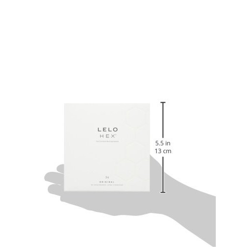LELO HEX Original, Luxury Condoms with Unique Hexagonal Structure, Thin Yet S...