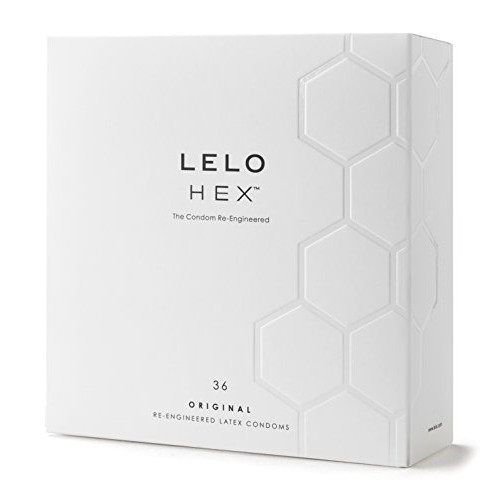 LELO HEX Original, Luxury Condoms with Unique Hexagonal Structure, Thin Yet S...