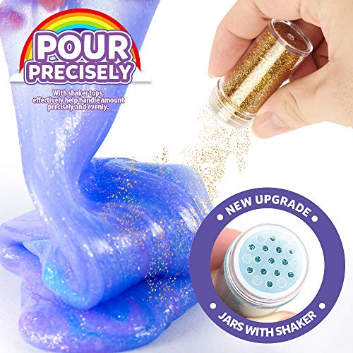 24 Colors Body Glitter, LEOBRO Cruelty-Free Extra Fine Glitter for Resin, Fes...