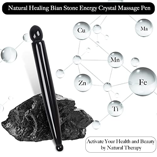 Leosense Manual Acupuncture Pen, Real Sibin Bian Stone Massage Pen- Deep Tiss...