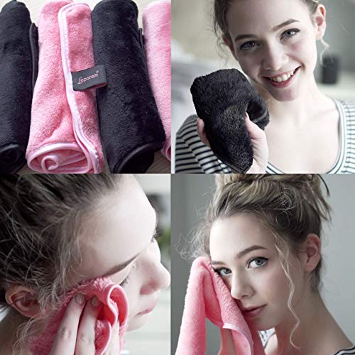 4 Pack Makeup Remover Cloths - Extra Large 16 Inch X 8 Inch Reusable Fast Dry...