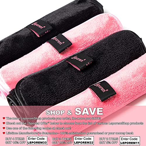 4 Pack Makeup Remover Cloths - Extra Large 16 Inch X 8 Inch Reusable Fast Dry...