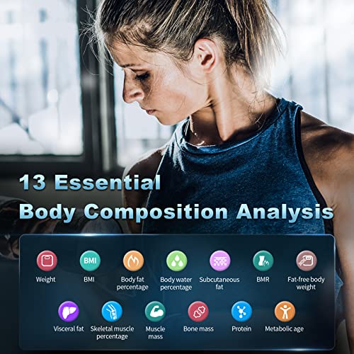 Scales for Body Weight and Fat, Lepulse Smart Scales Digital Weight Scale wit...