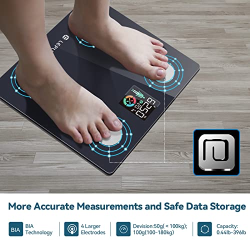 Scales for Body Weight and Fat, Lepulse Smart Scales Digital Weight Scale wit...
