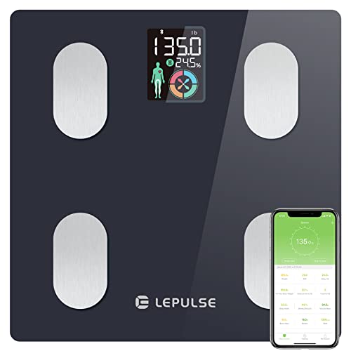 Scales for Body Weight and Fat, Lepulse Smart Scales Digital Weight Scale wit...