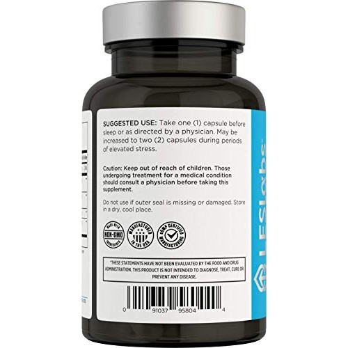 LES Labs Cortisol Health, Adrenal Support Supplement for Stress Relief, Balan...