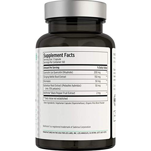 LES Labs Sinus & Seasonal, Sinus Relief & Nasal Health Supplement, Balanced H...