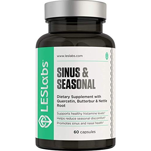 LES Labs Sinus & Seasonal, Sinus Relief & Nasal Health Supplement, Balanced H...