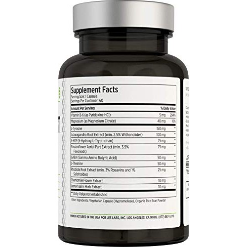 Mood Boost - Natural Supplement for Stress and Anxiety Relief - With 5-HTP, M...