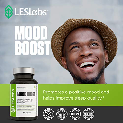 Mood Boost - Natural Supplement for Stress and Anxiety Relief - With 5-HTP, M...