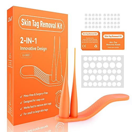 Lescolton Skin Tag Removal Kit 2-7mm Skin Tag Remover Device 40 Bands Skin Ta...