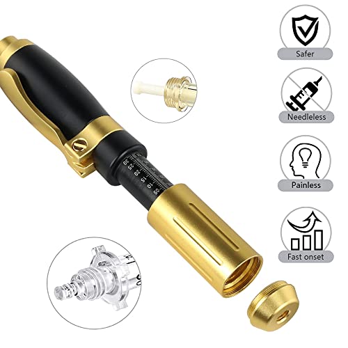 Hyaluron Pen 0.3/0.5ML 2 in 1 Hyaluronic Acid Syringe Pen, Non-Needle Lip Fil...