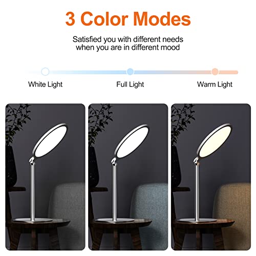 LETARIDY Happy Light Lucent, UV-Free LED Therapy Lamp Angle Adjustable, Brigh...