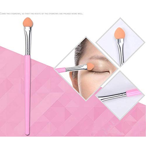 LETB Pink Color 12 Pieces Beauty Care Tools Eyebrow Trimming Kit Eyebrow Scis...