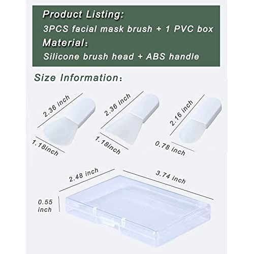 Face Mask Applicator Brushes, Mini Makeup Spatula Portable Beauty Tools Set f...