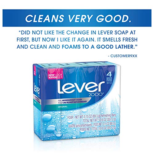 Lever 2000 Bar Soap, Original, 4 oz, 16 bar