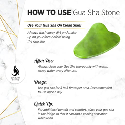 Gua Sha Jade Facial Skin Care Products, Gua Sha Face Roller, Gua Sha Facial T...