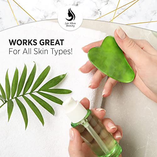 Gua Sha Jade Facial Skin Care Products, Gua Sha Face Roller, Gua Sha Facial T...