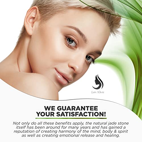 Jade Roller for Face, Jade Gua Sha 2 in 1 Set Gua Sha SkinCare Face Roller, G...