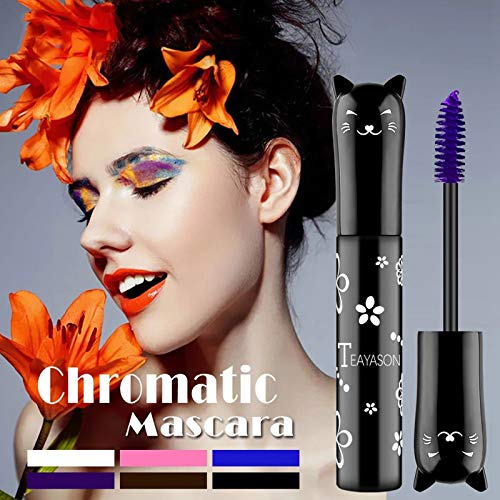 Women's Day gift Cat eye mascara Eyes Makeup Color Mascara Waterproof Fast Dr...