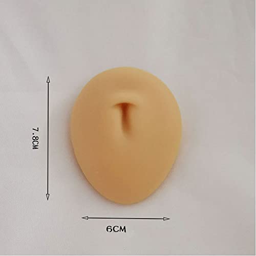 LIALIYA Silicone Fake Belly Button Model, Soft Silicone Flexible Model Body P...