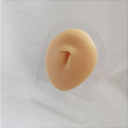 LIALIYA Silicone Fake Belly Button Model, Soft Silicone Flexible Model Body P...