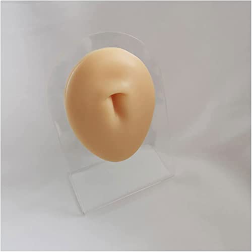 LIALIYA Silicone Fake Belly Button Model, Soft Silicone Flexible Model Body P...