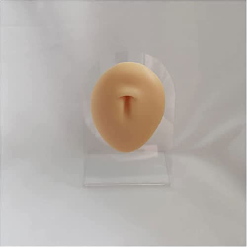 LIALIYA Silicone Fake Belly Button Model, Soft Silicone Flexible Model Body P...