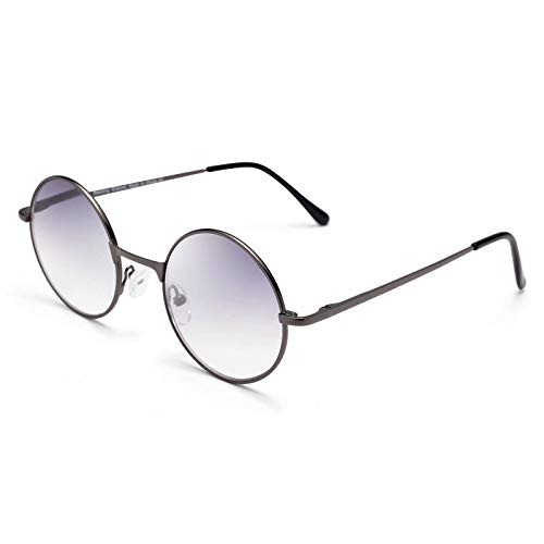 LianSan Round Sun Readers Gradient Lens Anti-Blue UV Protection Reading Sungl...