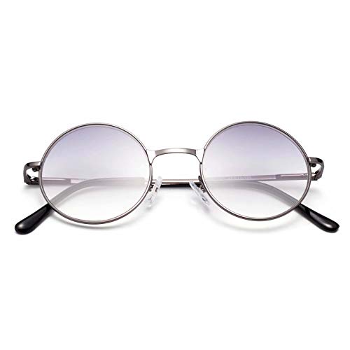LianSan Round Sun Readers Gradient Lens Anti-Blue UV Protection Reading Sungl...