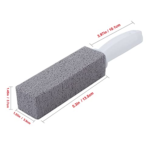 LIANTENG Pumice Cleaning Stone with Long Handle 3 Pack, Toilet Bowl Ring Hard...