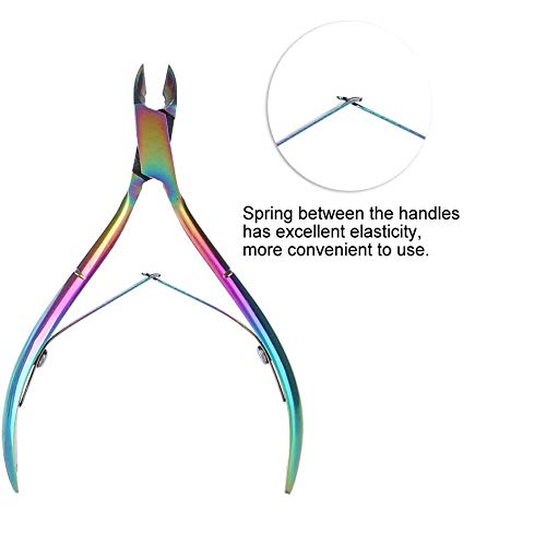 LIAODEHENA Cuticle Trimmer,Cutter Nippers Clippers Colorful Stainless Steel N...