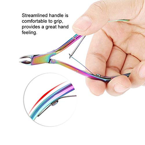 LIAODEHENA Cuticle Trimmer,Cutter Nippers Clippers Colorful Stainless Steel N...