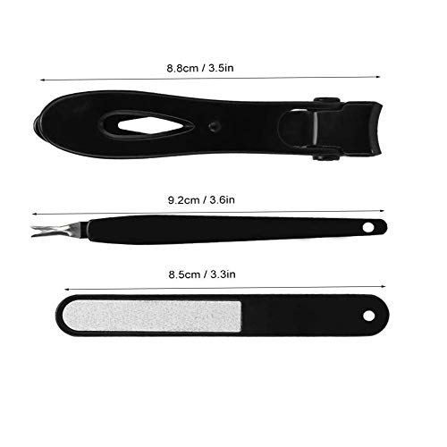 LIAODEHENA Stainless Steel Nail Clippers,Fingernail Nail Cuticle Pusher Nail ...