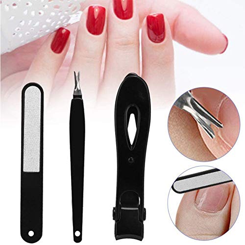 LIAODEHENA Stainless Steel Nail Clippers,Fingernail Nail Cuticle Pusher Nail ...