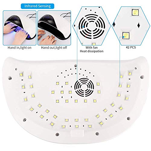 LIARTY 120W Portable Nail Dryers, to Quick Dry for Regular Nail Polish, Air &...